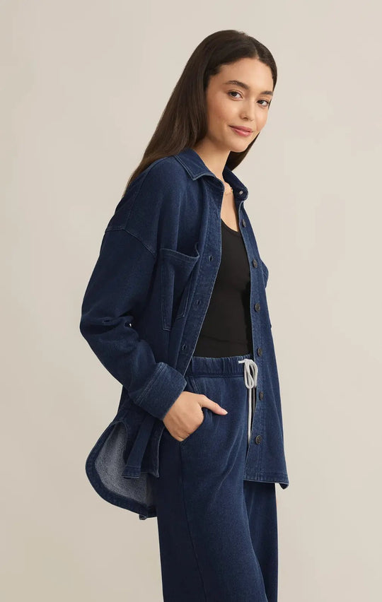 All Day Knit Denim Jacket - Beloved Boutique