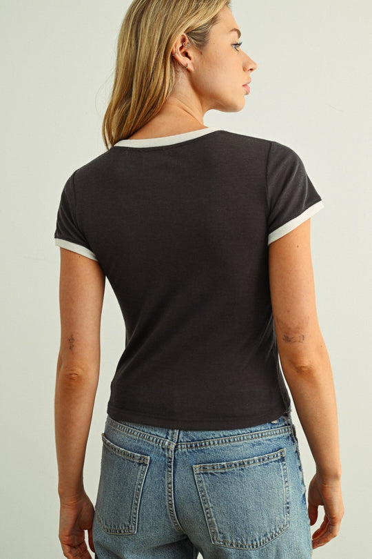 Meredith Ringer Tee - Beloved Boutique 