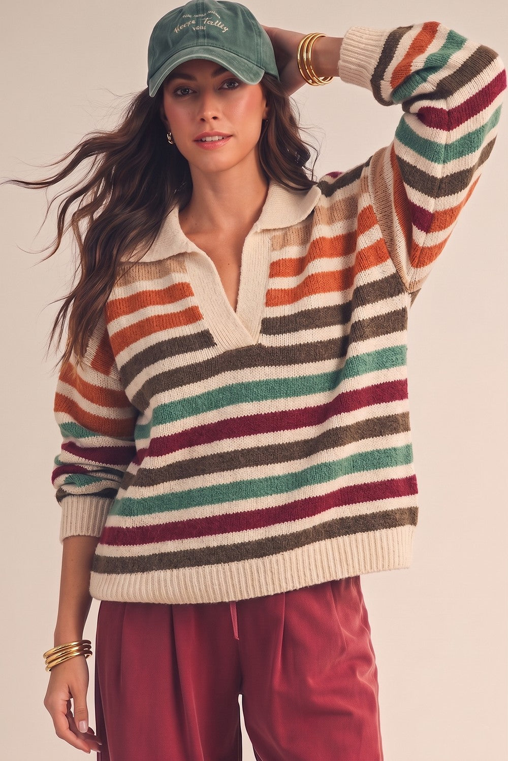 Clare Striped Sweater