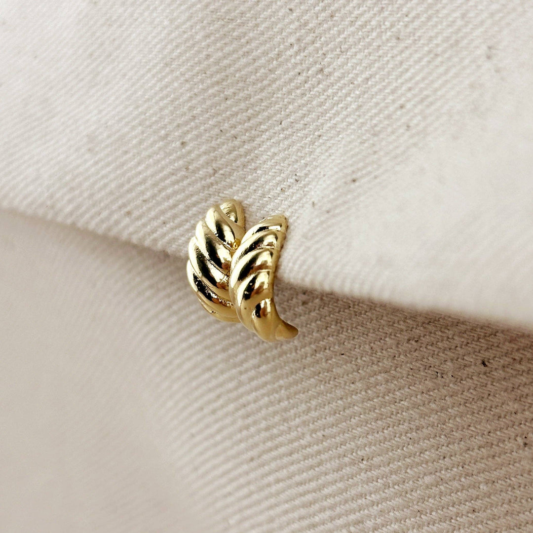 18k Gold Filled Croissant Stud Earrings - Beloved Boutique 