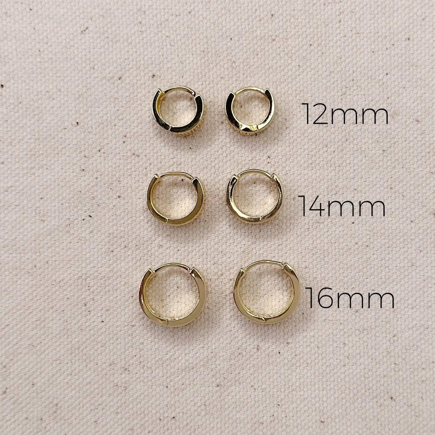 Wide CZ Clicker Hoop Earrings GoldFi