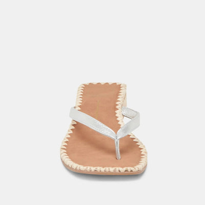 Barty Silver Metallic Sandal - Beloved Boutique