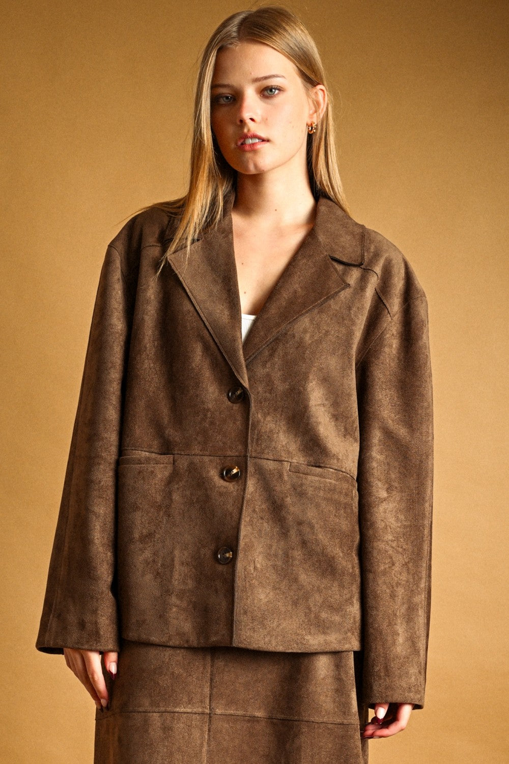 Jade Suede Blazer
