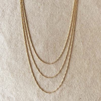 18k Gold Filled 1.3mm Singapore Chain GoldFi