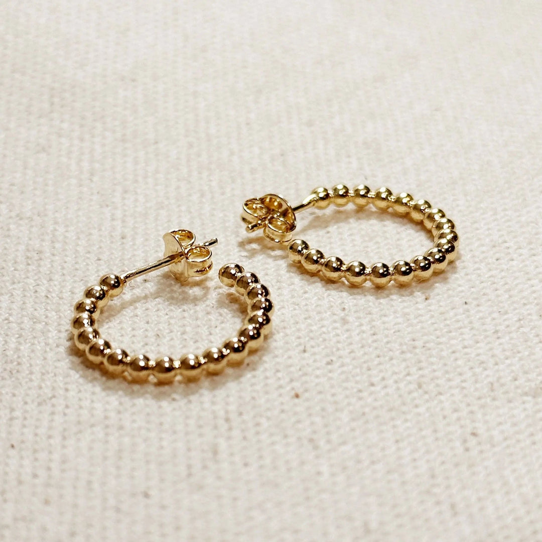 Beaded C - Hoop - Beloved Boutique