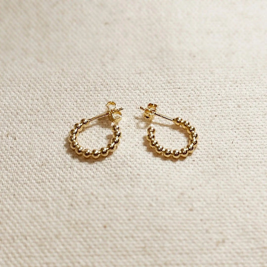 Beaded C - Hoop - Beloved Boutique