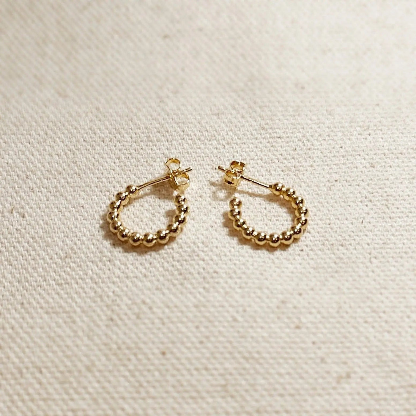 Beaded C - Hoop - Beloved Boutique