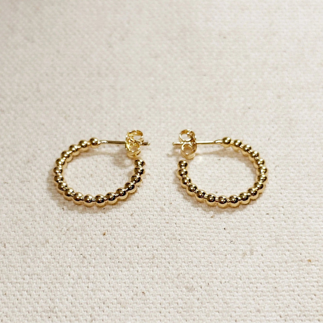 Beaded C - Hoop - Beloved Boutique