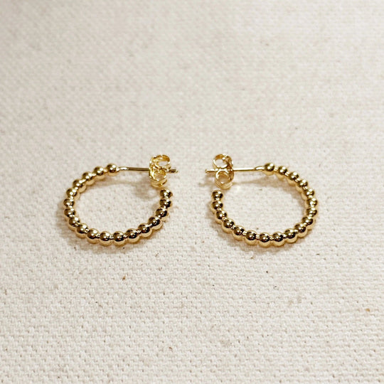 Beaded C - Hoop - Beloved Boutique