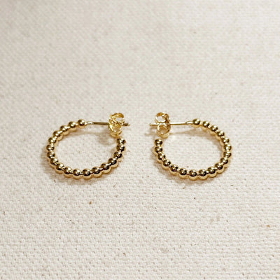 Beaded C - Hoop - Beloved Boutique