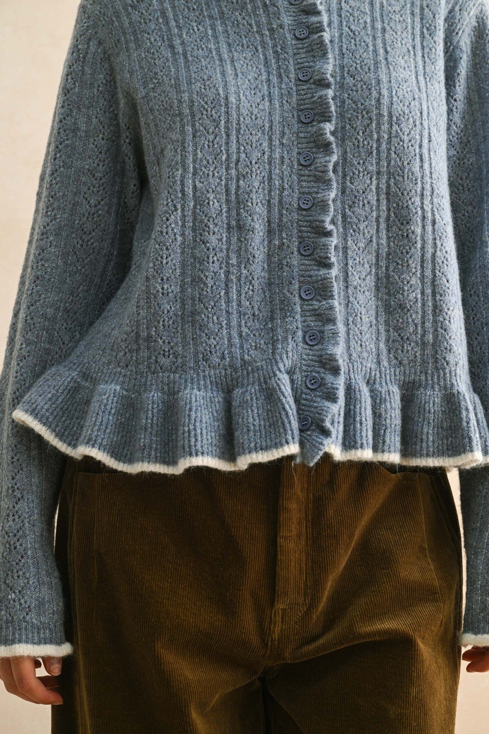 Birdie Ruffle Cardigan - Beloved Boutique