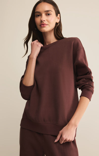 Boyfriend Cotton Sweatshirt - Beloved Boutique