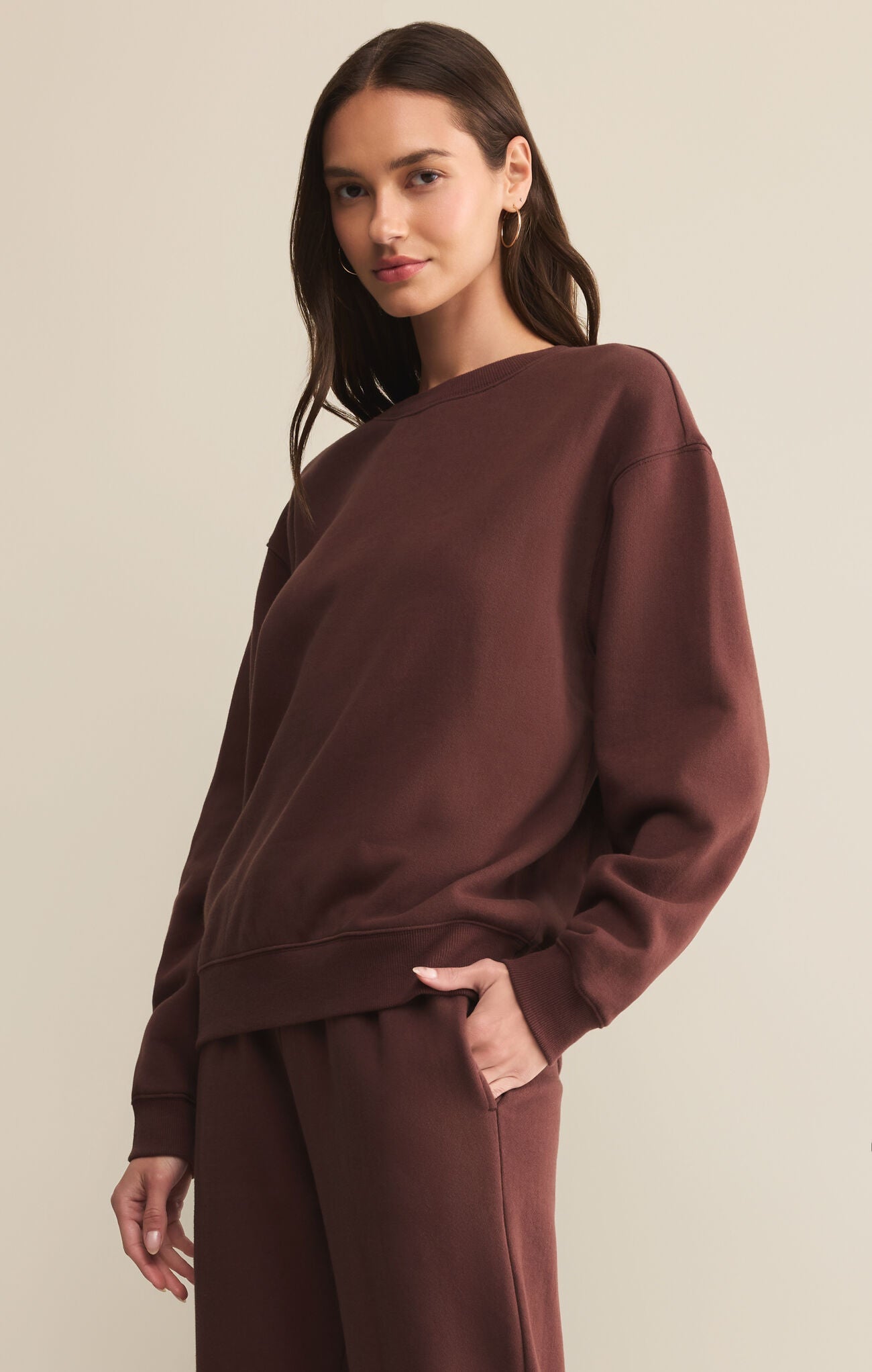 Boyfriend Cotton Sweatshirt - Beloved Boutique