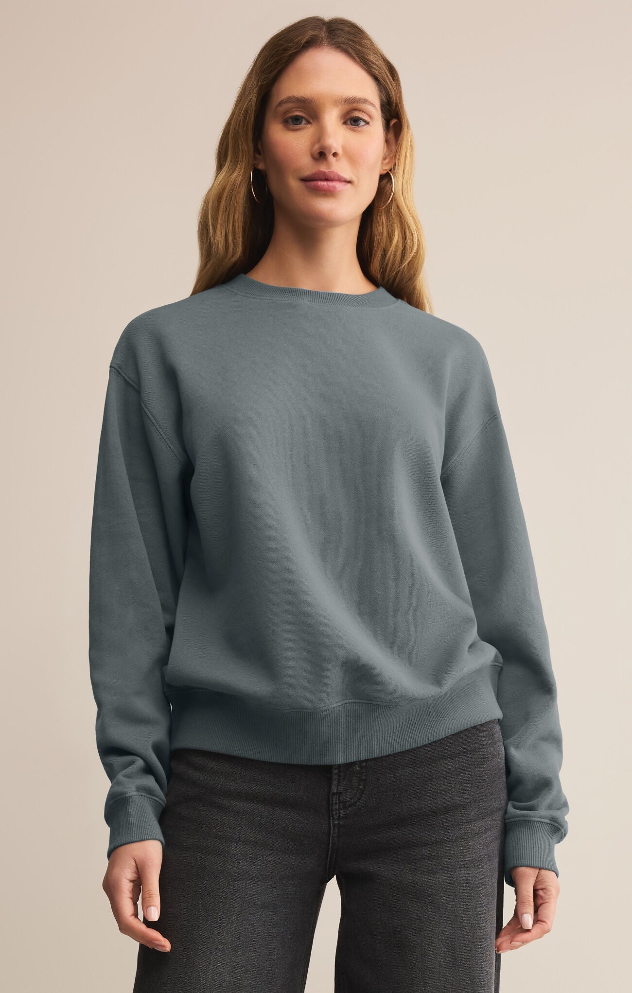 Boyfriend Cotton Sweatshirt - Beloved Boutique