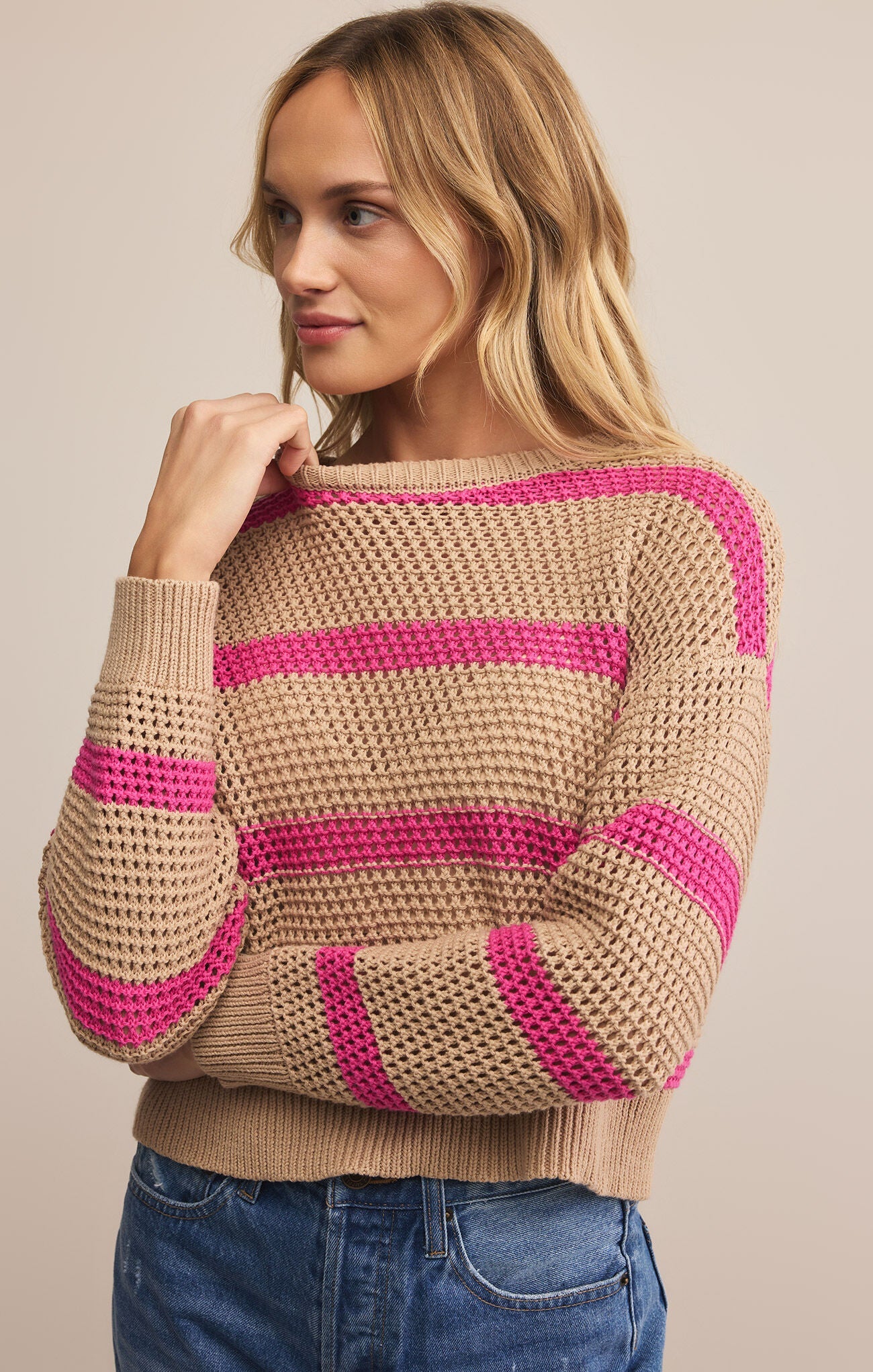 Broadbeach Striped Sweater - Beloved Boutique