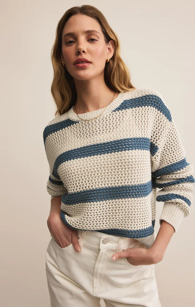 Broadbeach Striped Sweater - Beloved Boutique