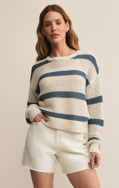 Broadbeach Striped Sweater - Beloved Boutique