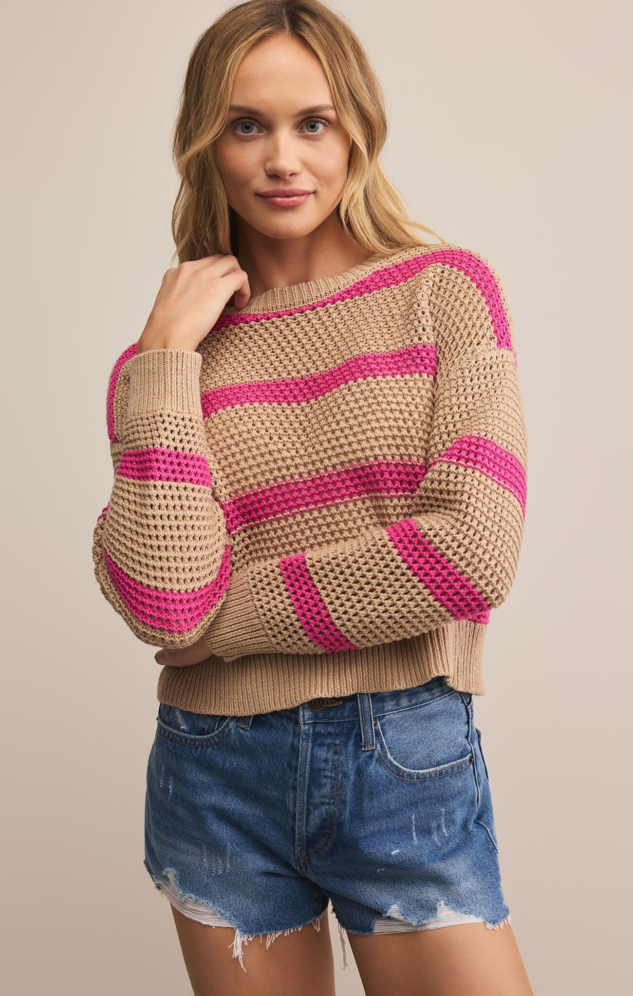 Broadbeach Striped Sweater - Beloved Boutique