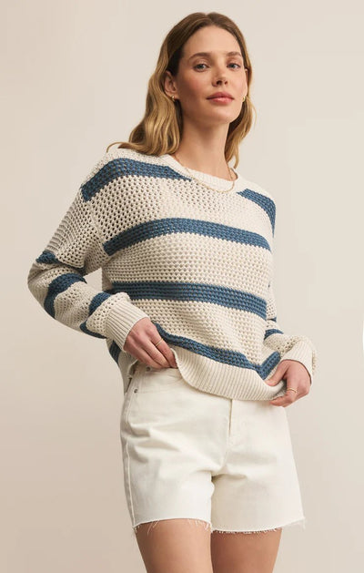 Broadbeach Striped Sweater - Beloved Boutique