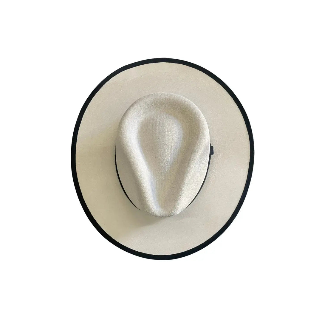 Two Toned Rancher Hat Vegan Suede The Modern Cactus Co