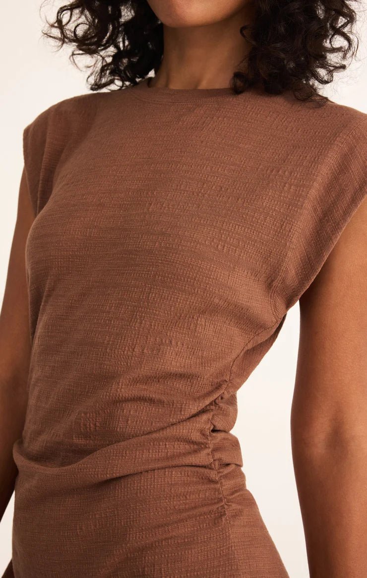 Camino Textured Mini Dress - Beloved Boutique