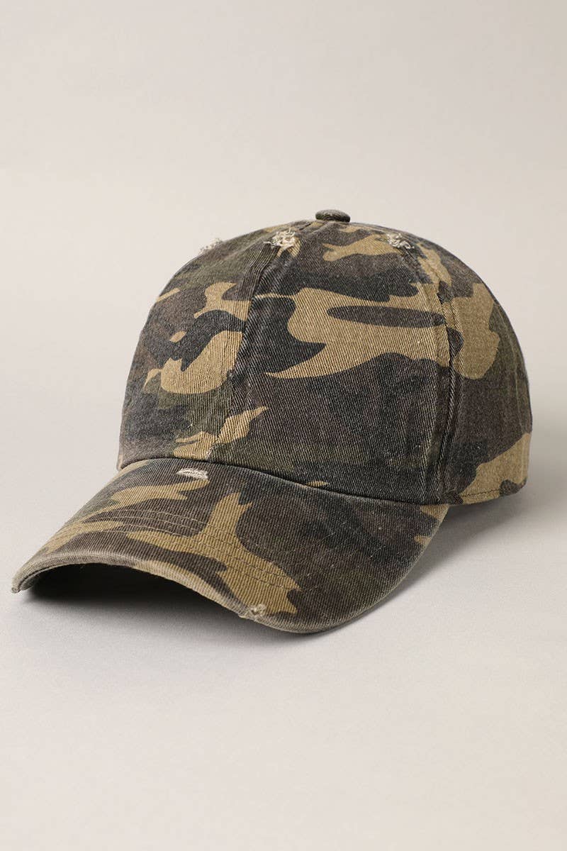 Camouflage Baseball Hat - Beloved Boutique