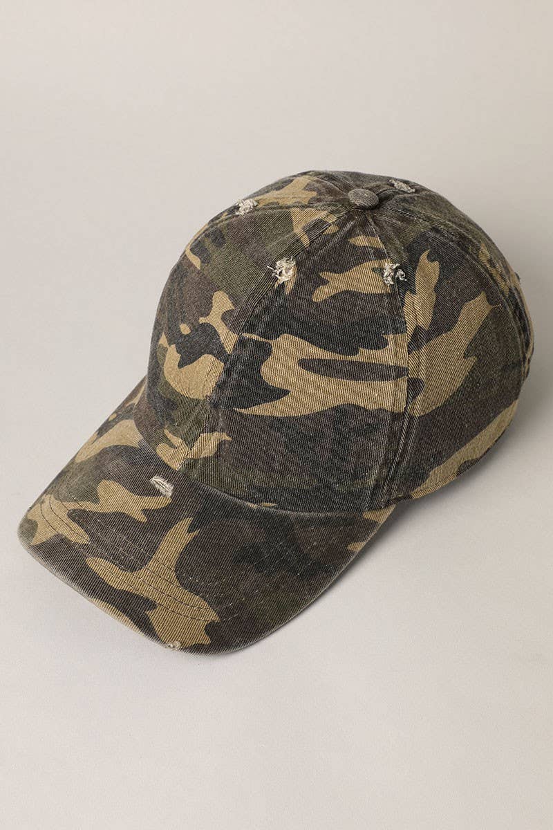 Camouflage Baseball Hat - Beloved Boutique