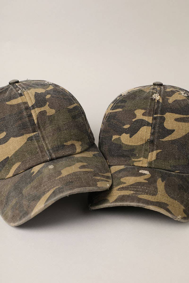 Camouflage Baseball Hat - Beloved Boutique