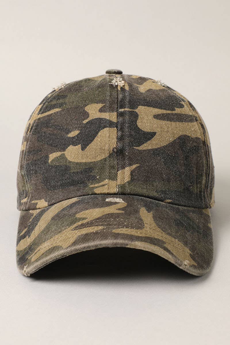 Camouflage Baseball Hat - Beloved Boutique