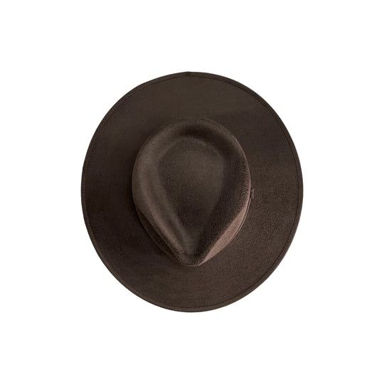 Vegan Suede Tear Drop Hat
