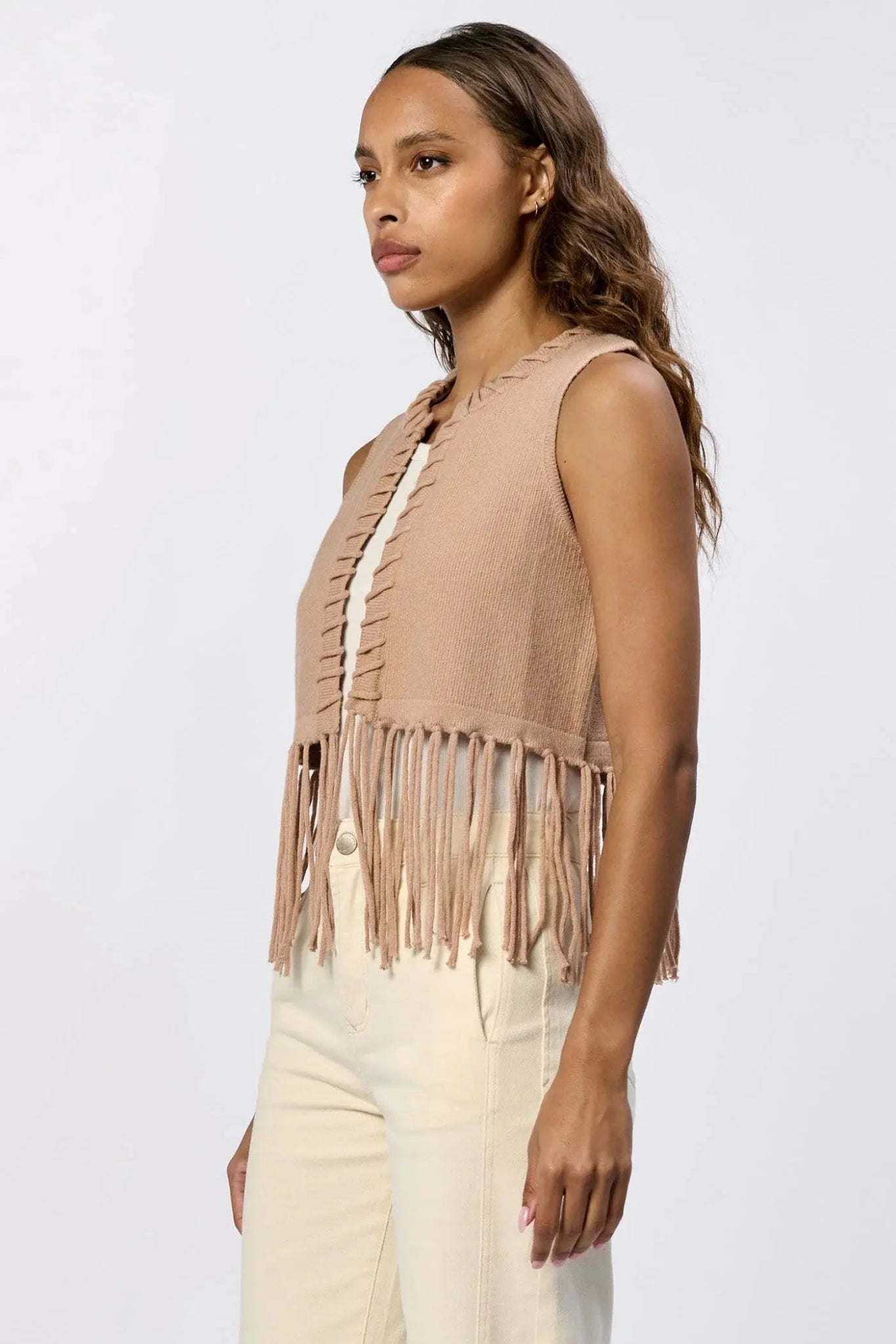 Cheyenne Knit Tassel Vest - Beloved Boutique