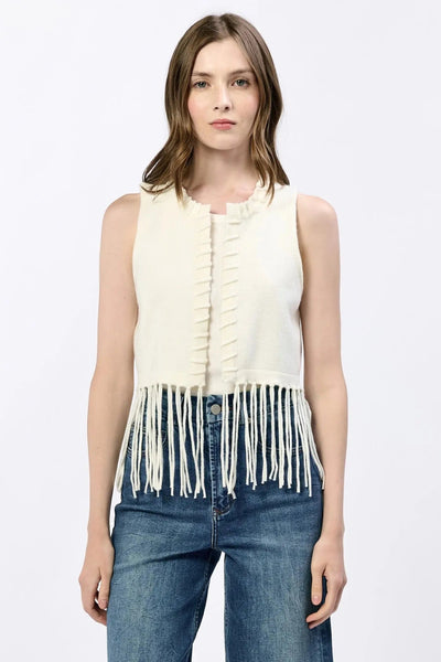 Cheyenne Knit Tassel Vest - Beloved Boutique