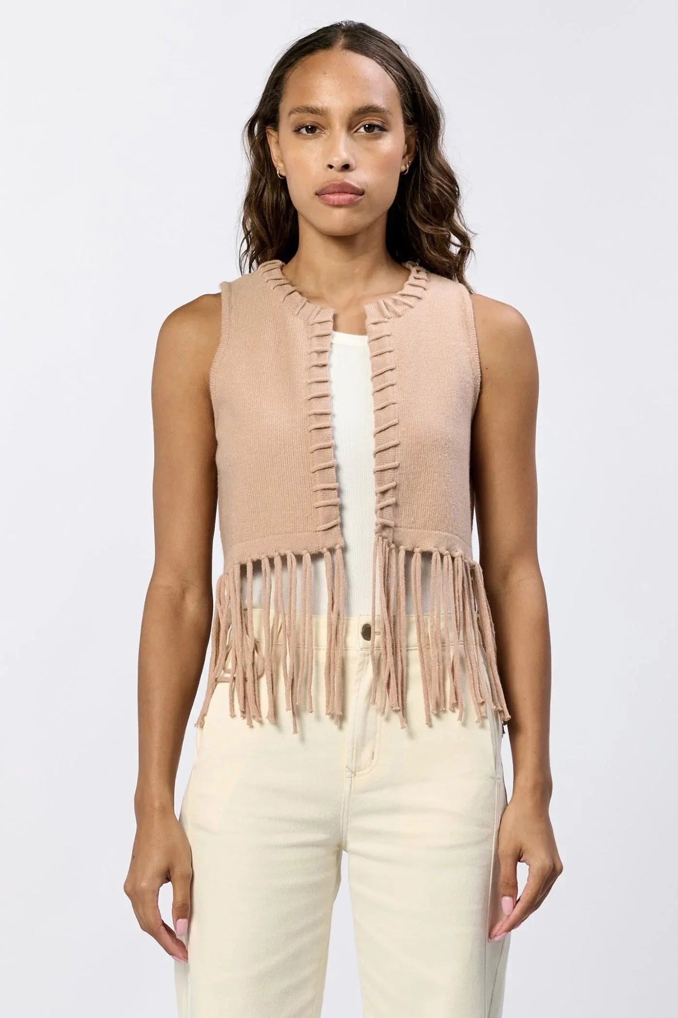 Cheyenne Knit Tassel Vest - Beloved Boutique