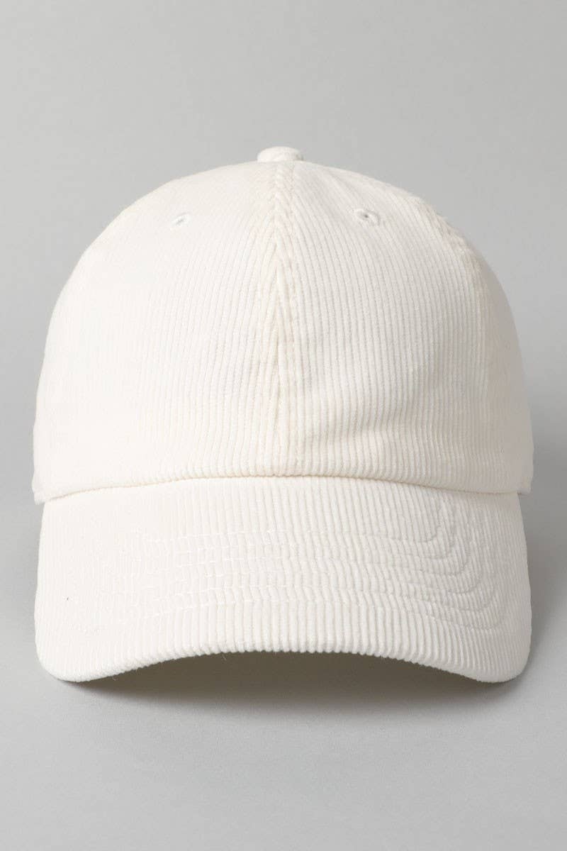 Corduroy Baseball Hat - Beloved Boutique