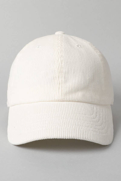 Corduroy Baseball Hat - Beloved Boutique