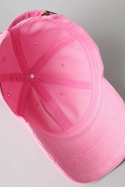 Corduroy Baseball Hat - Beloved Boutique