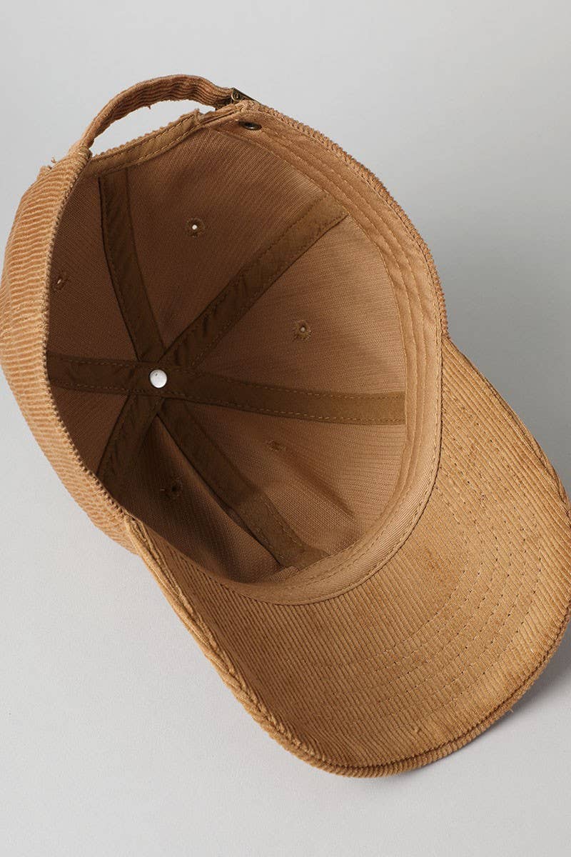 Corduroy Baseball Hat - Beloved Boutique