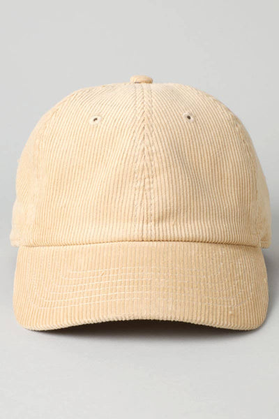 Corduroy Baseball Hat - Beloved Boutique