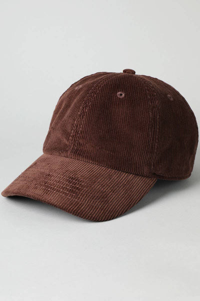 Corduroy Baseball Hat - Beloved Boutique