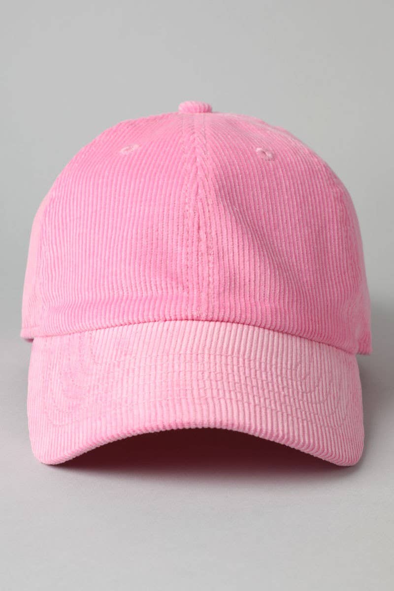 Corduroy Baseball Hat - Beloved Boutique