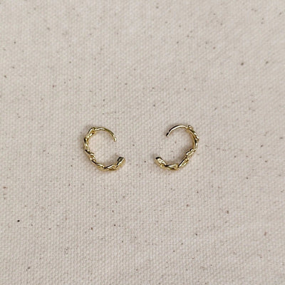 Cuban Clicker Hoop Earrings - Beloved Boutique