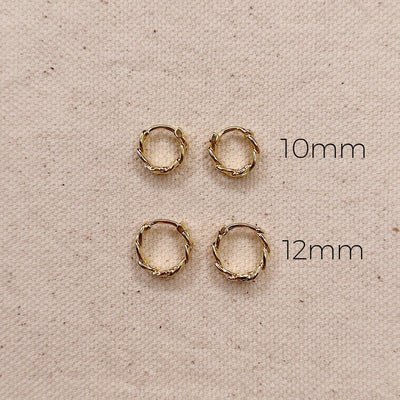 Cuban Clicker Hoop Earrings - Beloved Boutique