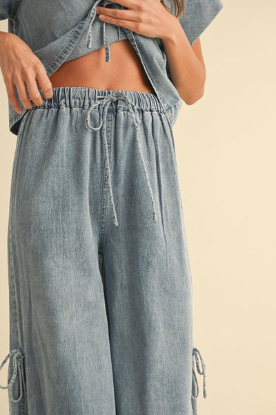 Darlin Tied On The Side Denim - Beloved Boutique