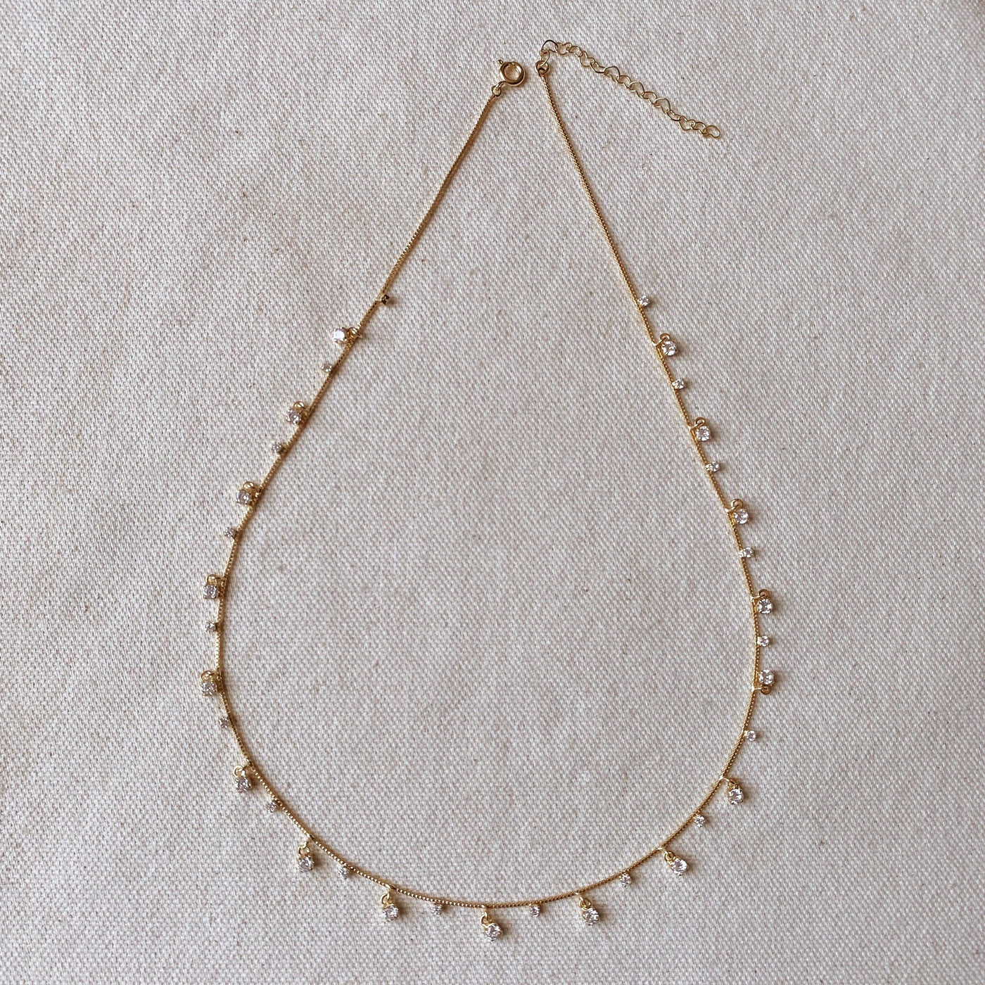 18k Gold Filled Sparkles Necklace GoldFi