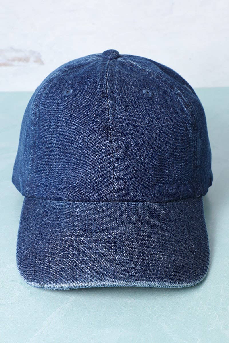 Denim Baseball Hat - Beloved Boutique