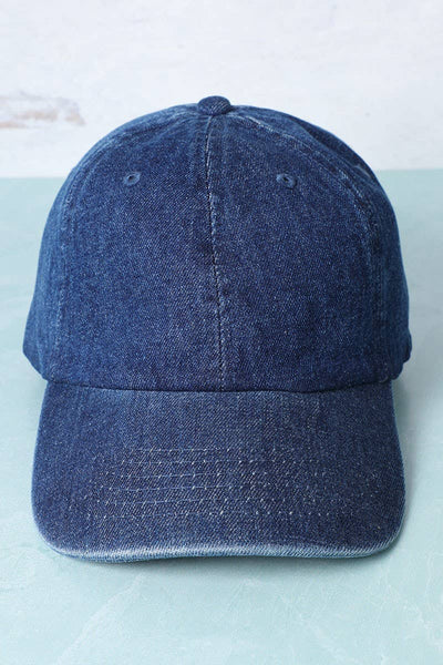 Denim Baseball Hat - Beloved Boutique