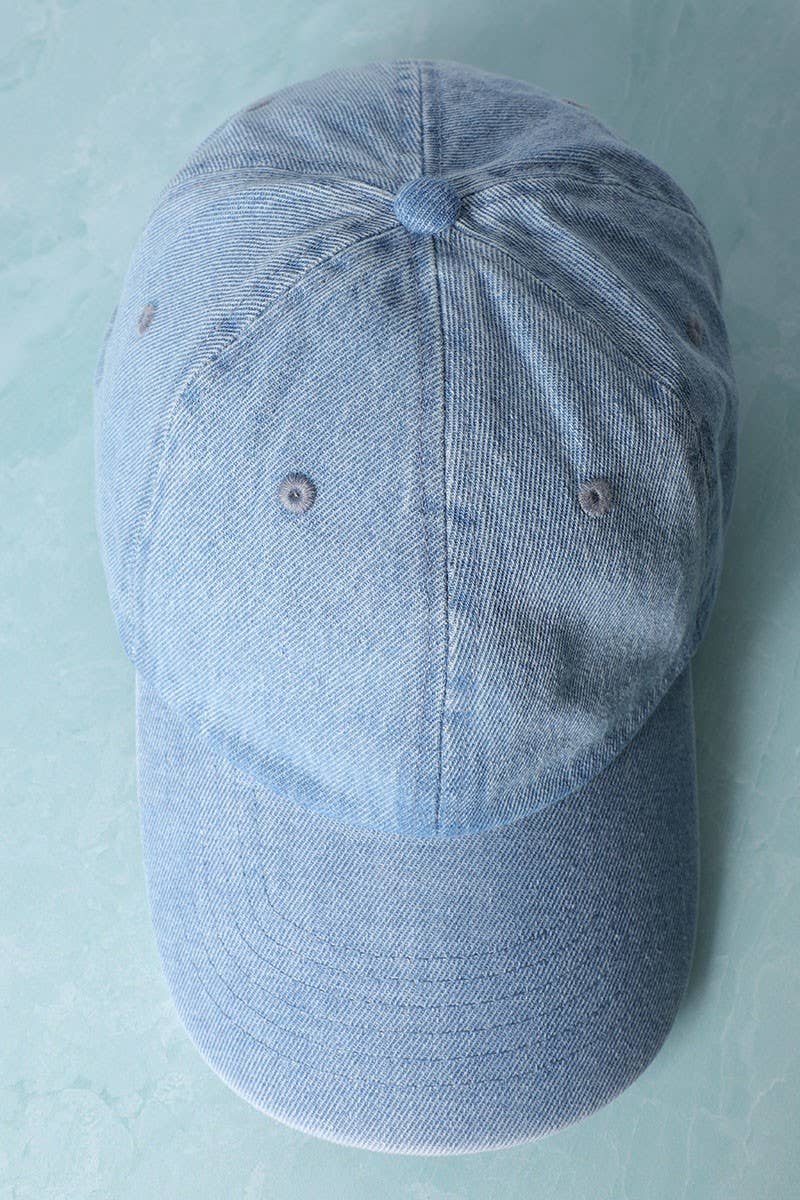 Denim Baseball Hat - Beloved Boutique