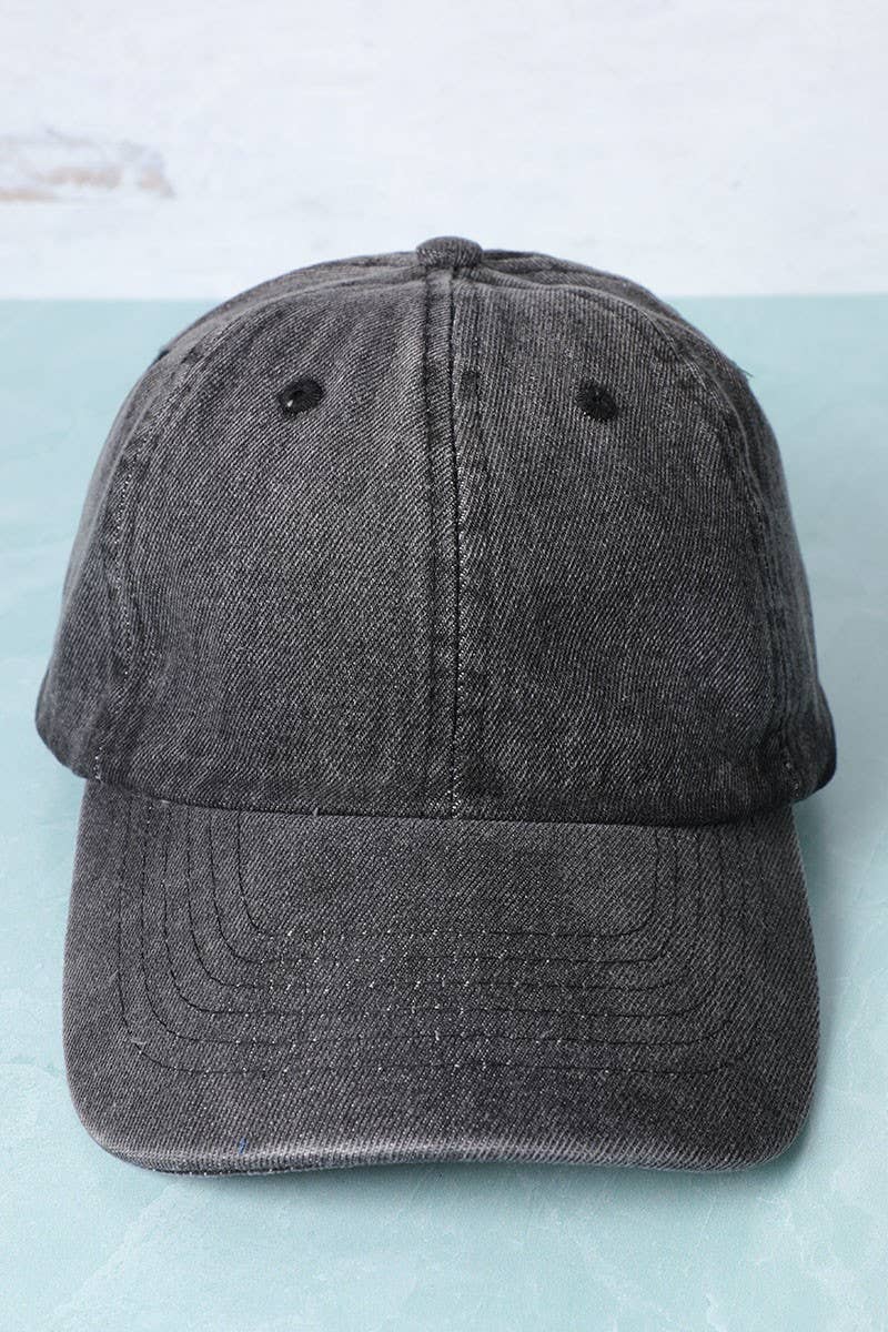 Denim Baseball Hat - Beloved Boutique