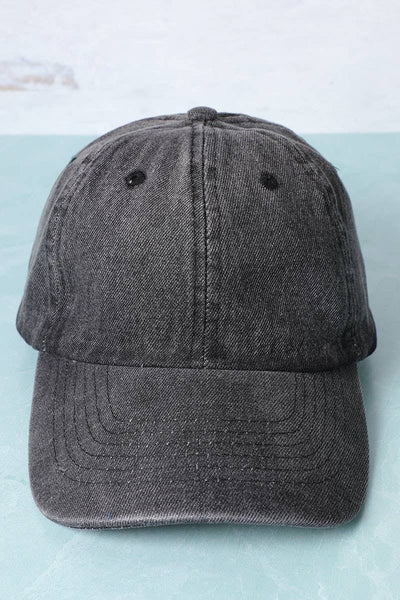 Denim Baseball Hat - Beloved Boutique
