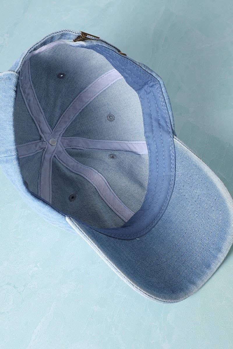 Denim Baseball Hat - Beloved Boutique
